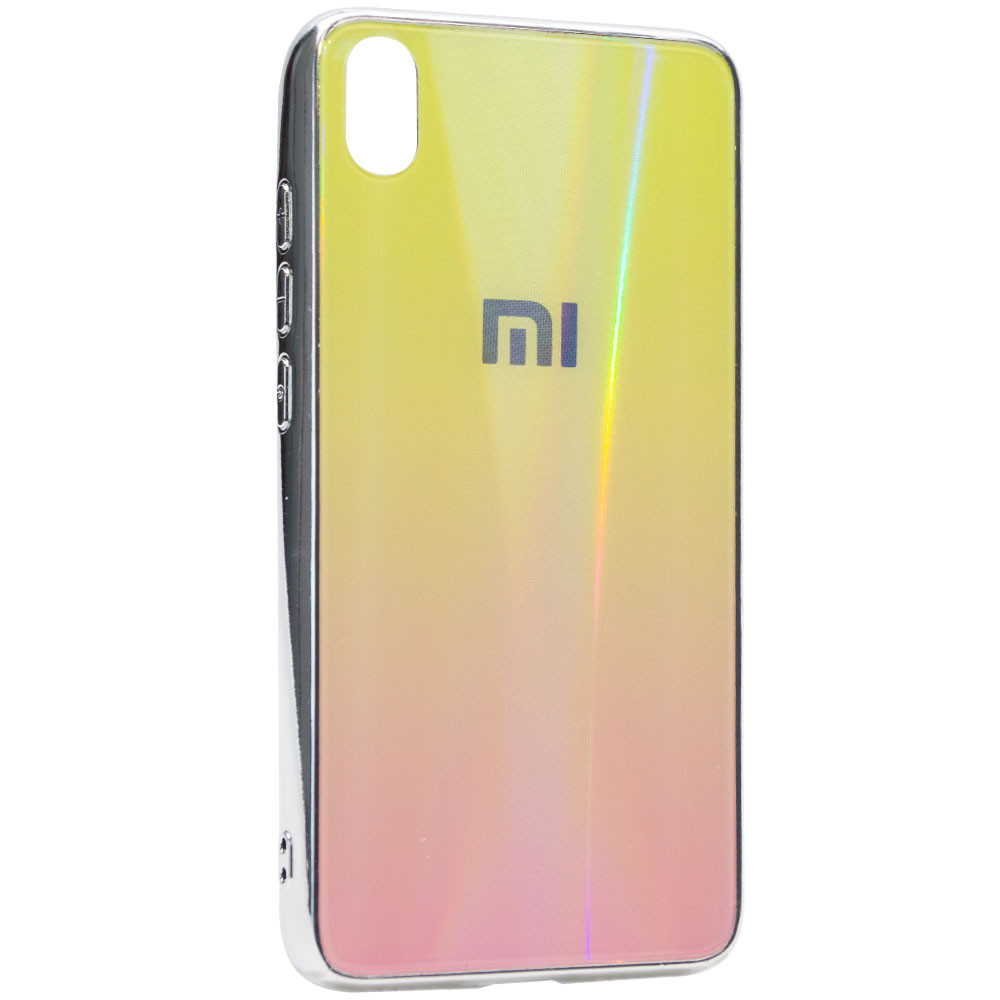 

TPU+Glass чехол Gradient Aurora с лого для Xiaomi Redmi 7A Розовый (109029)