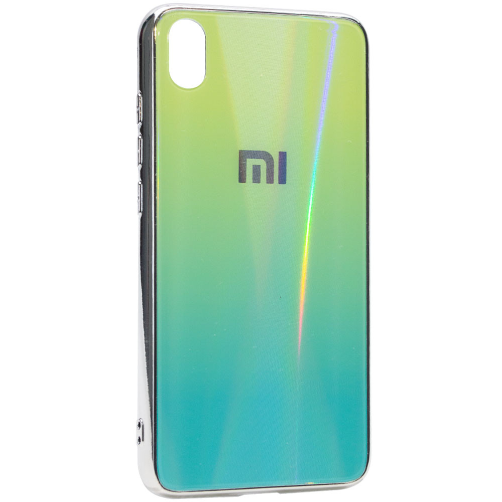 

TPU+Glass чехол Gradient Aurora с лого для Xiaomi Redmi 7A Зеленый (109027)