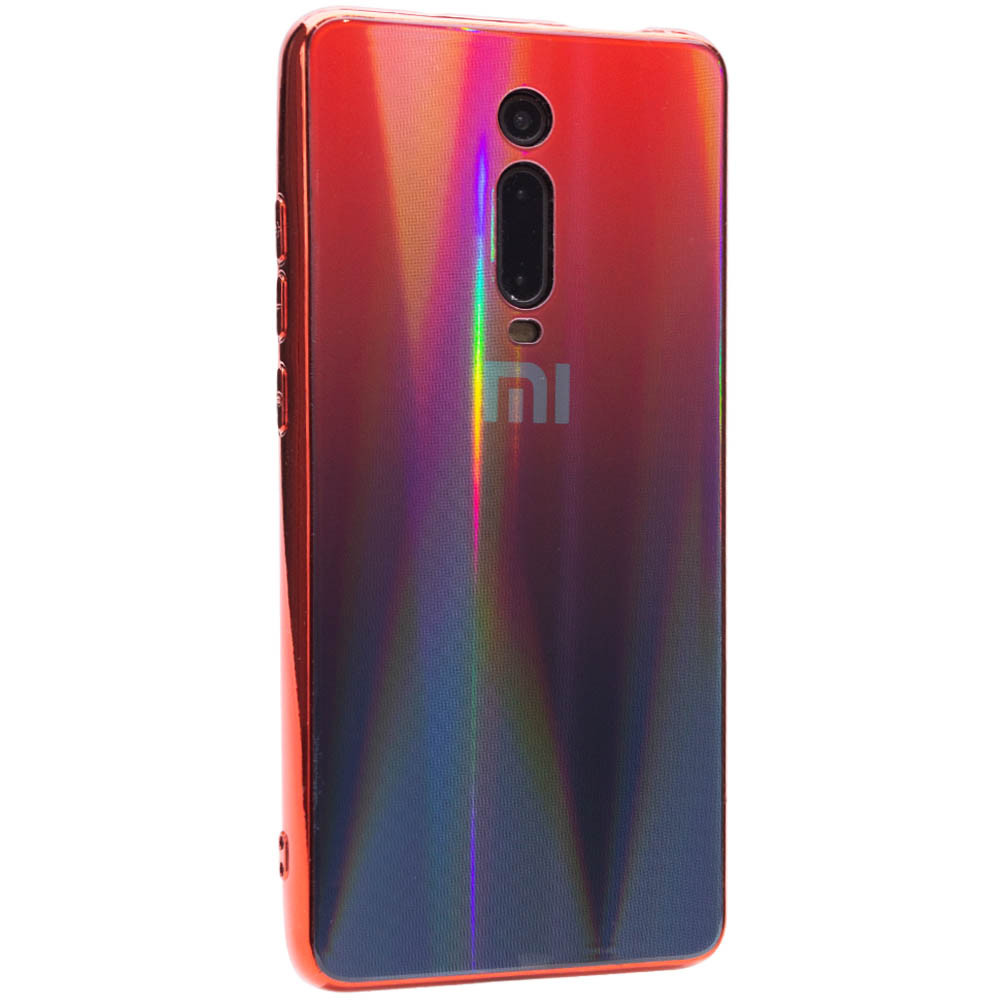 

TPU+Glass чехол Gradient Aurora с лого для Xiaomi Redmi K20 Pro Красный (109034)