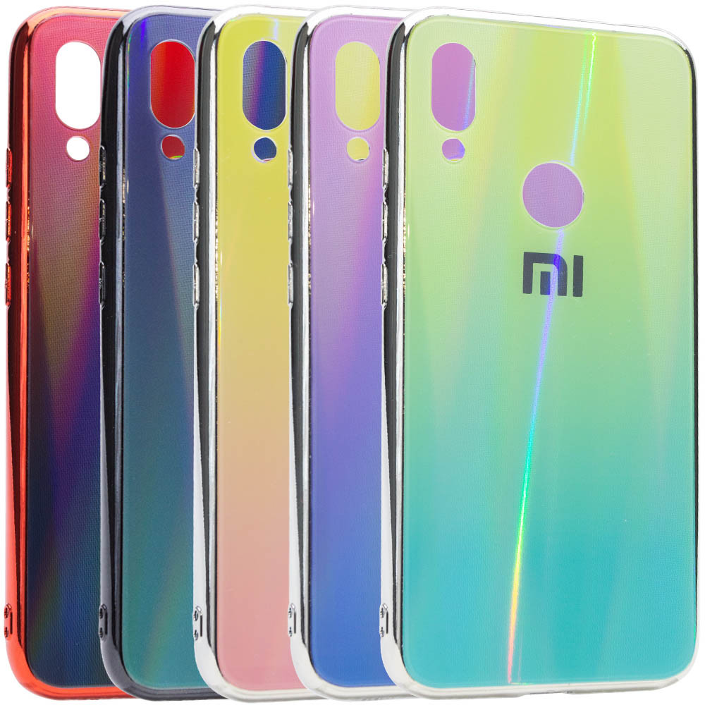 

TPU+Glass чехол Gradient Aurora с лого для Xiaomi Redmi Note 7 Pro (109038)