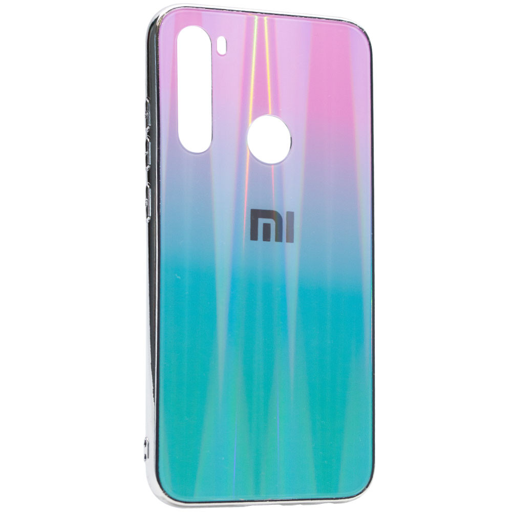 

TPU+Glass чехол Gradient Aurora с лого для Xiaomi Redmi Note 8 Розовый / Бирюзовый (119662)