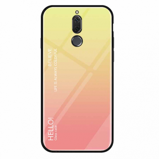 

TPU+Glass чехол Gradient HELLO для Meizu M6T Розовый (91550)