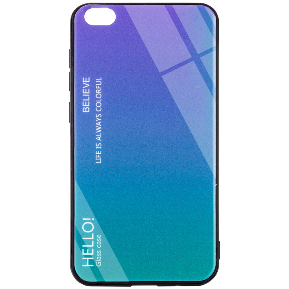 

TPU+Glass чехол Gradient HELLO для Xiaomi Redmi Go Фиолетовый (102703)