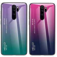 

TPU+Glass чехол Gradient HELLO для Xiaomi Redmi Note 8 Pro