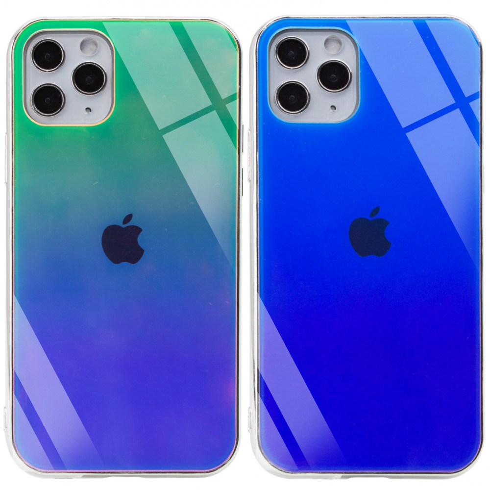 

TPU+Glass чохол Gradient Rainbow з лого для Apple iPhone 11 Pro Max (6.5")