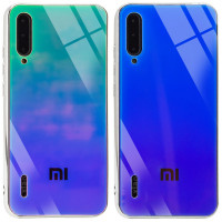 

TPU+Glass чехол Gradient Rainbow с лого для Xiaomi Mi 9 Lite
