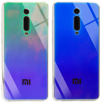 

TPU+Glass чехол Gradient Rainbow с лого для Xiaomi Mi 9T Pro