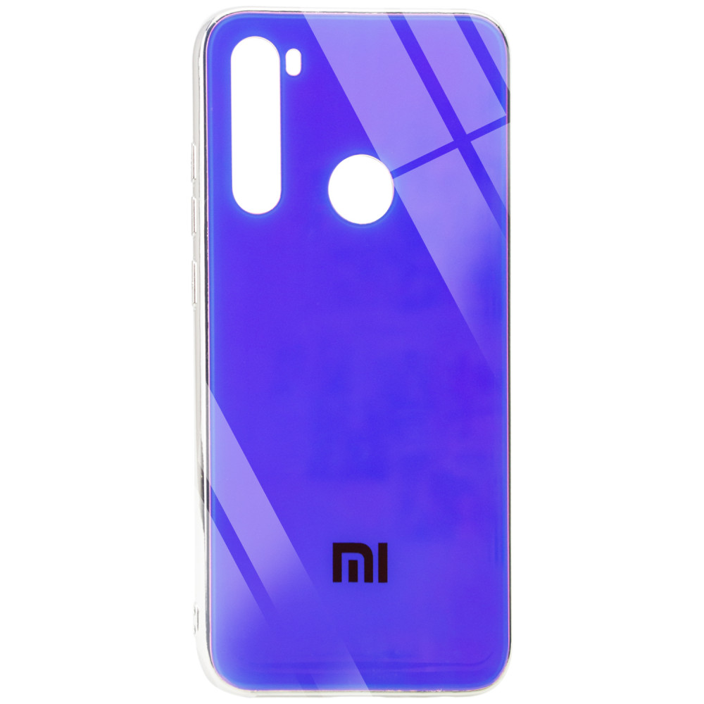 

TPU+Glass чехол Gradient Rainbow с лого для Xiaomi Redmi Note 8 Фиолетовый (112983)