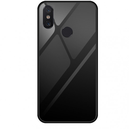 

TPU+Glass чехол Gradient series для Xiaomi Redmi Note 6 Черный (93391)