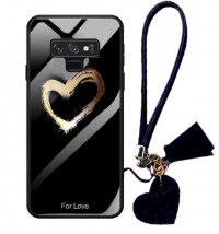 

TPU+Glass чехол Hearts с ремешком для Samsung Galaxy Note 9