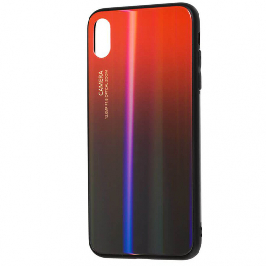 

TPU+Glass чехол Luster для Apple iPhone XS Max (6.5") Красный (90447)