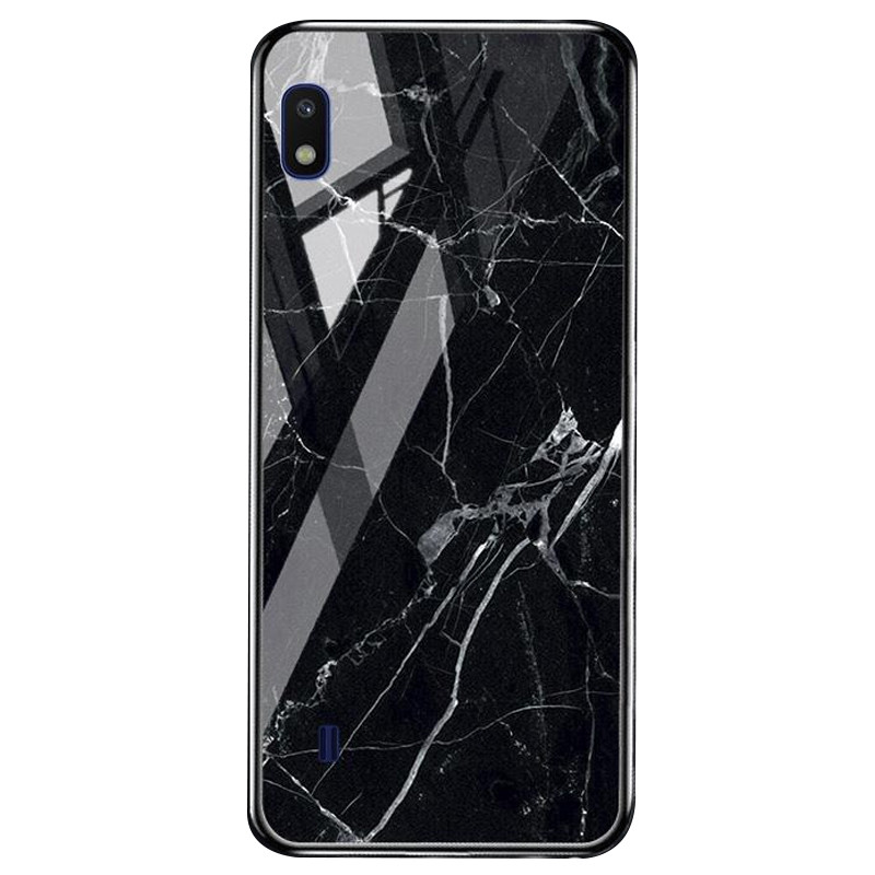 

TPU+Glass чехол Luxury Marble для Samsung Galaxy A10 (A105F) Черный (103425)