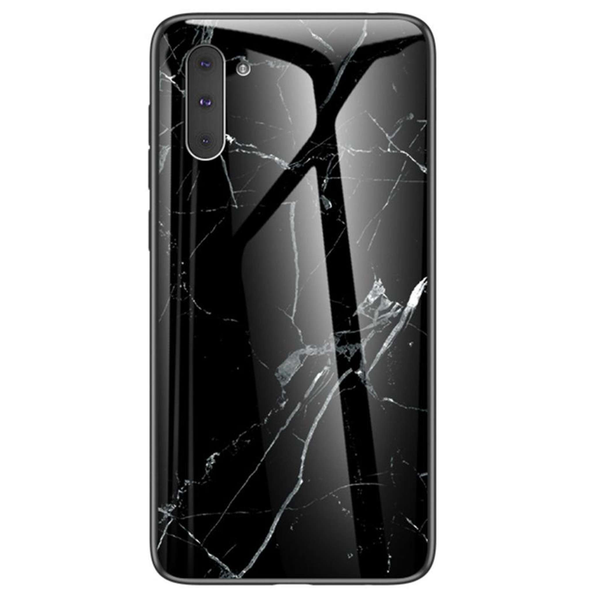 

TPU+Glass чехол Luxury Marble для Samsung Galaxy Note 10 Черный (113107)
