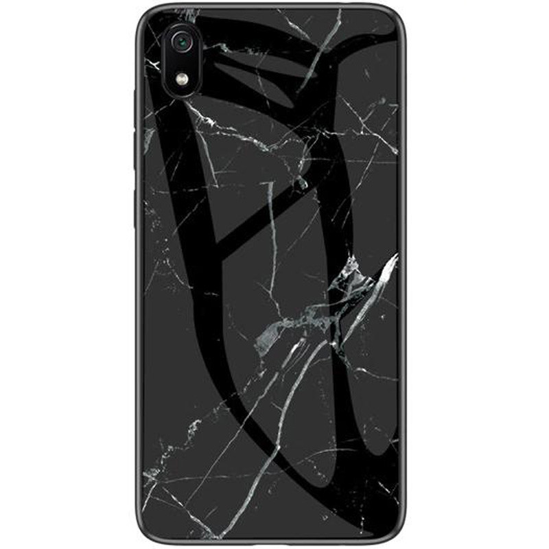 

TPU+Glass чехол Luxury Marble для Xiaomi Redmi 7A Черный (104862)
