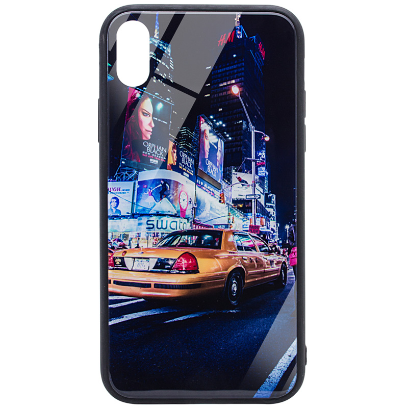 

TPU+Glass чехол Night series для Apple iPhone XS Max (6.5") Нью Йорк (99292)