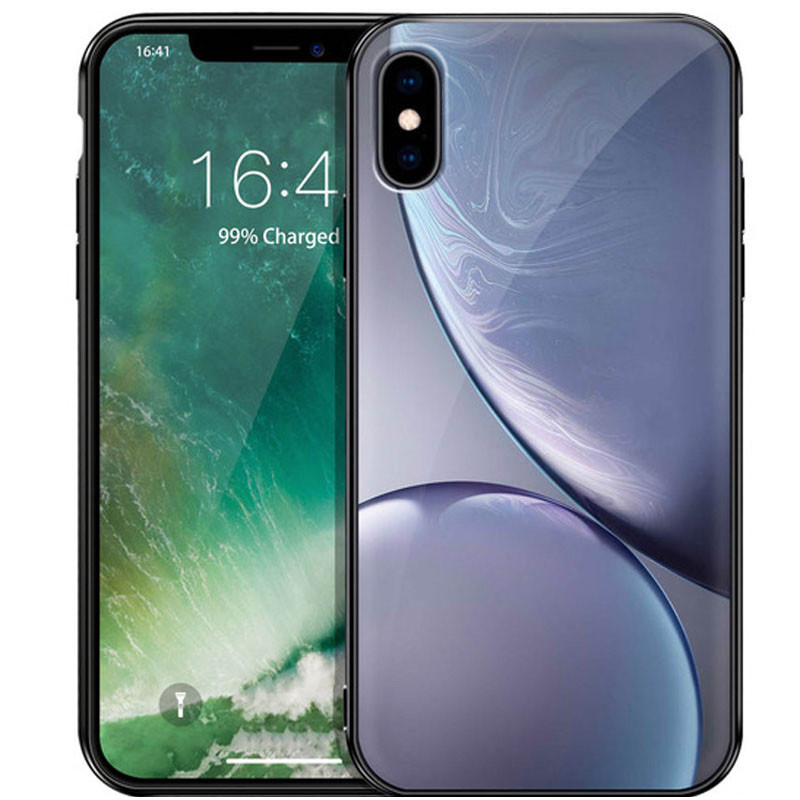 

TPU+Glass чехол Planet для Apple iPhone XS Max (6.5") Серый (104622)