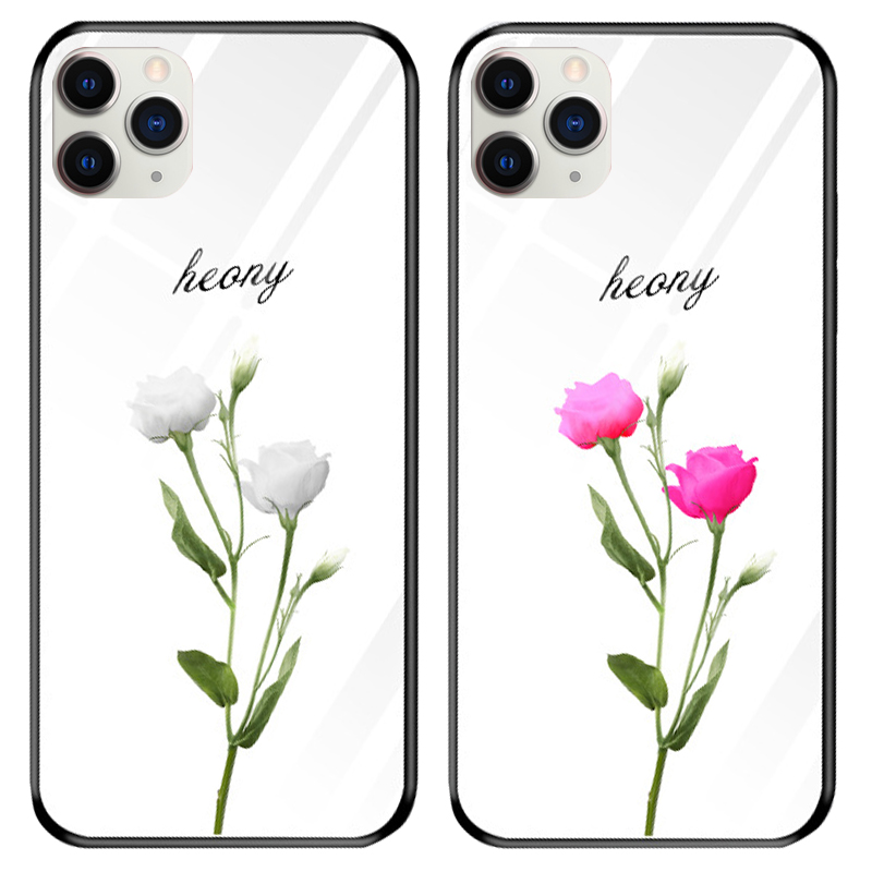 

TPU+Glass чехол светящийся в темноте для Apple iPhone 11 Pro Max (6.5") Lovely / Белый (115186)