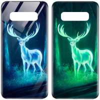 

TPU+Glass чехол светящийся в темноте для Samsung Galaxy S10