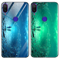 

TPU+Glass чехол светящийся в темноте для Xiaomi Mi Play