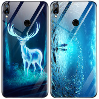 

TPU+Glass чехол светящийся в темноте для Xiaomi Redmi Note 7 / Note 7 Pro / Note 7s