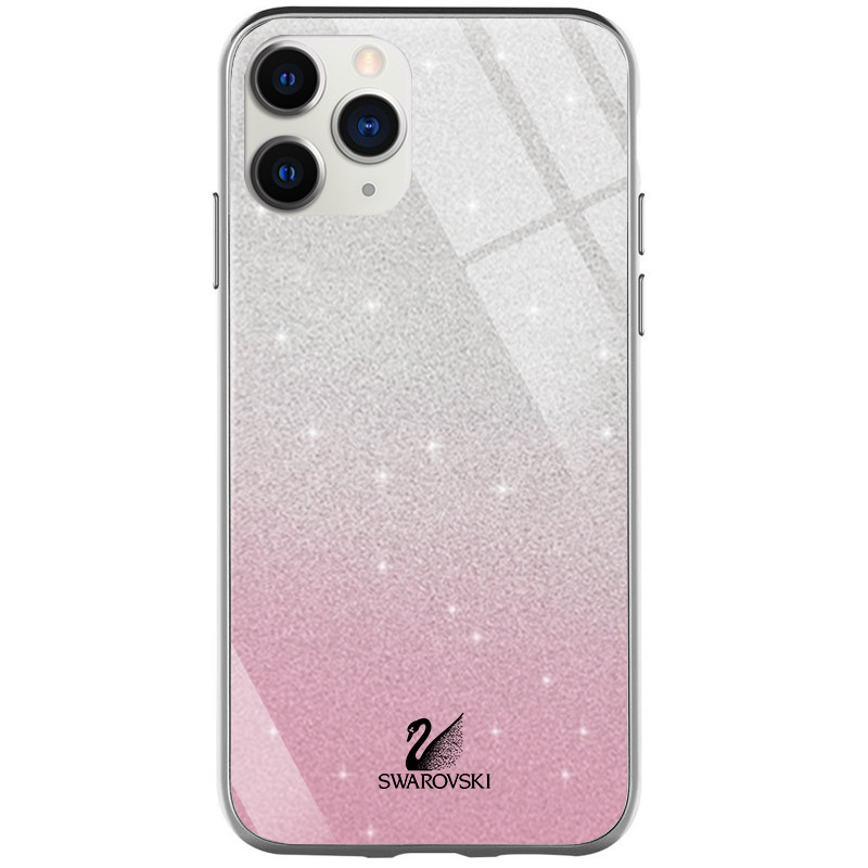 

TPU+Glass чехол Swarovski для Apple iPhone 11 Pro (5.8") Розовый (116117)