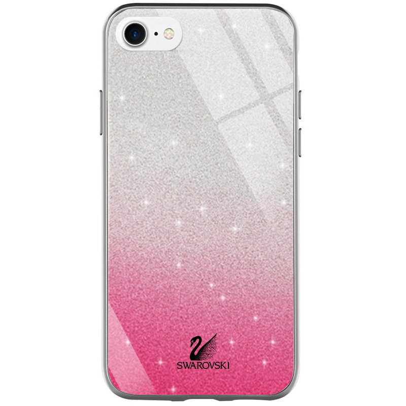 

TPU+Glass чехол Swarovski для Apple iPhone 7 (4.7'') Малиновый (116079)