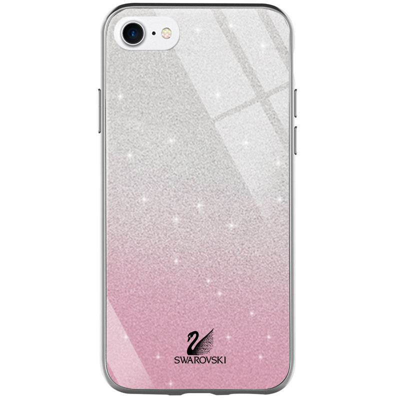 

TPU+Glass чехол Swarovski для Apple iPhone 8 (4.7") Розовый (116080)