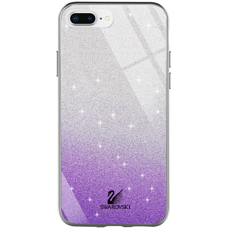 

TPU+Glass чехол Swarovski для Apple iPhone 8 plus (5.5") Фиолетовый (116090)