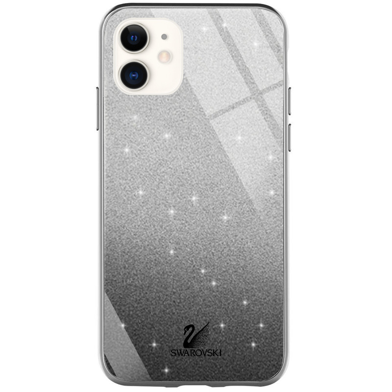 

TPU+Glass чохол Swarovski для Apple iPhone 11 (6.1") (Чорний)