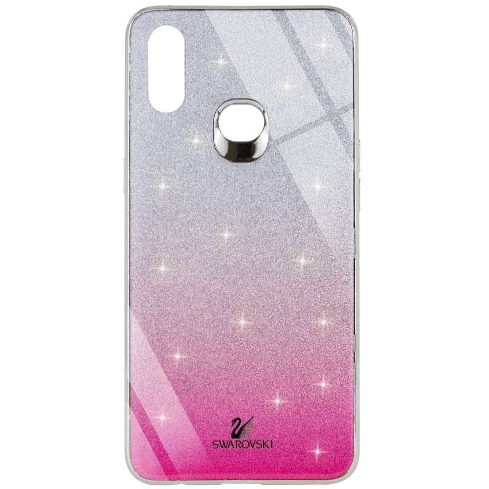 

TPU+Glass чехол Swarovski для Samsung Galaxy A10s Малиновый (116132)