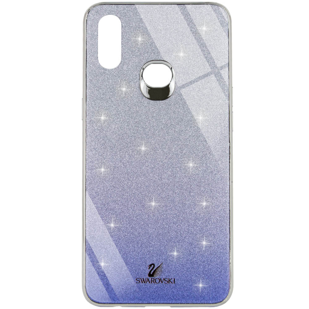 

TPU+Glass чехол Swarovski для Samsung Galaxy A10s Синий (116134)