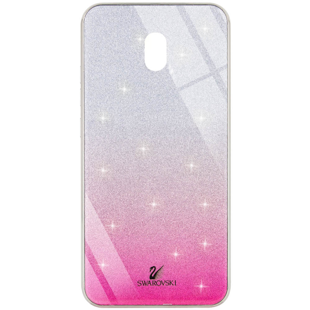 

TPU+Glass чехол Swarovski для Xiaomi Redmi 8a Малиновый (121137)