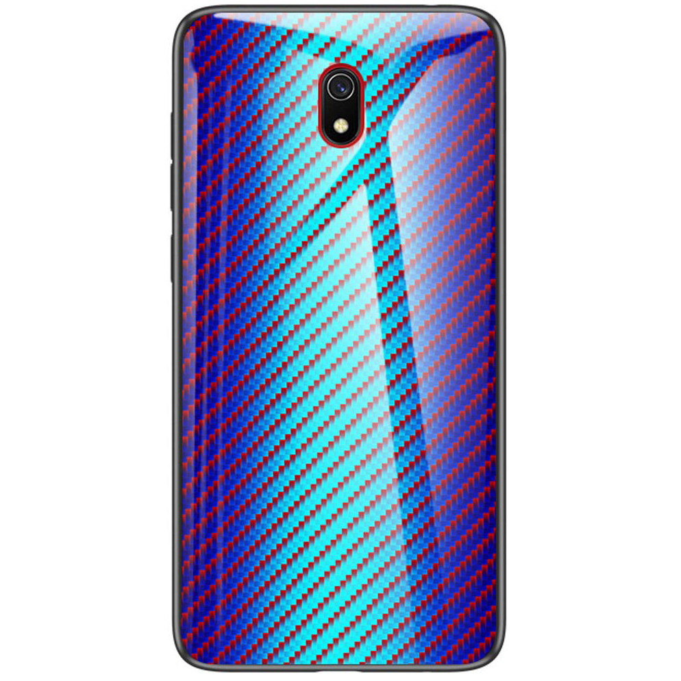 

TPU+Glass чехол Twist для Xiaomi Redmi 8a Голубой (116759)