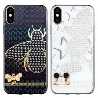 

TPU+Glass чехол TYBOMB Dimond Brand для Apple iPhone X / XS (5.8")
