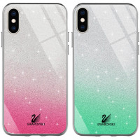 

TPU+Glass чехол Swarovski для Apple iPhone X (5.8")