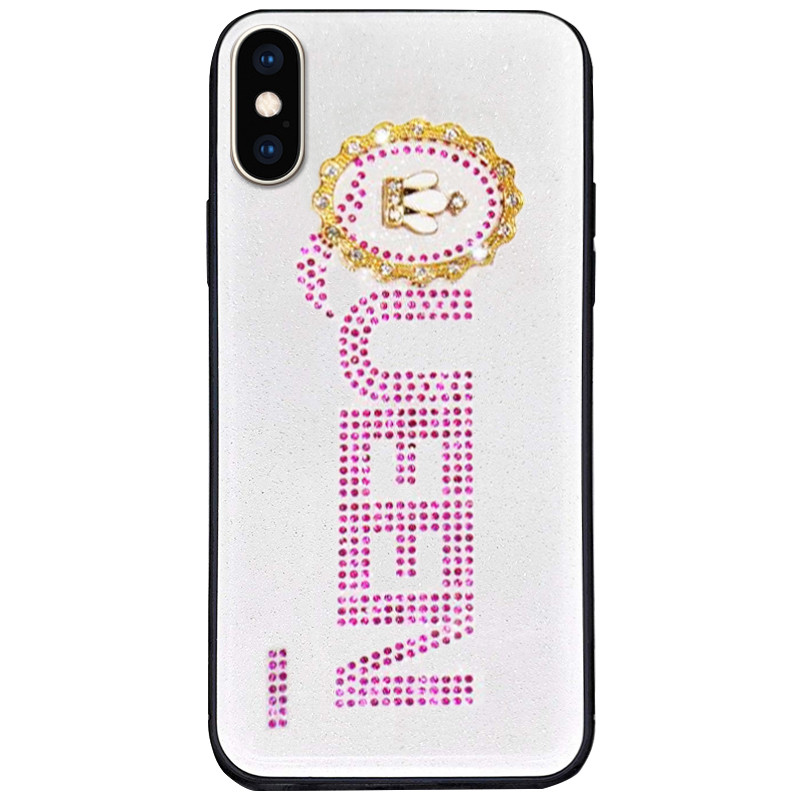 

TPU+Glass чохол TYBOMB Queen для Apple iPhone XS Max (6.5") (pink)