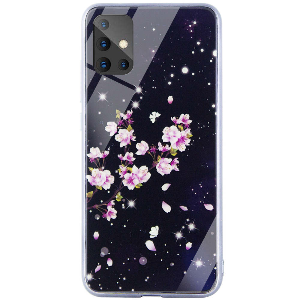 

TPU+Glass чехол Fantasy с глянцевыми торцами для Samsung Galaxy A51 Цветение (123516)