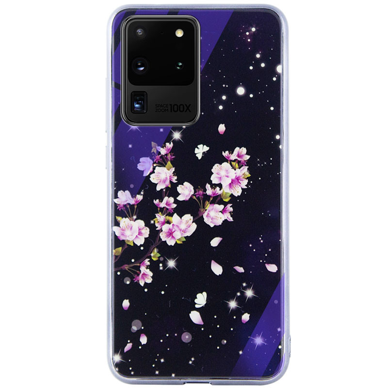 

TPU+Glass чехол Fantasy с глянцевыми торцами для Samsung Galaxy S20 Ultra Цветение (139851)