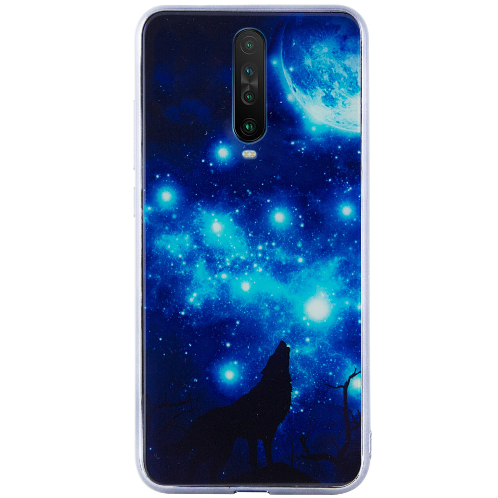 

TPU+Glass чехол Fantasy с глянцевыми торцами для Xiaomi Poco X2 Лунная ночь (123257)