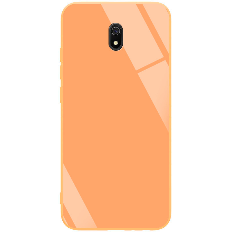 

TPU+Glass чехол GLOSSY для Xiaomi Redmi 8a Персиковый / Peach (122688)