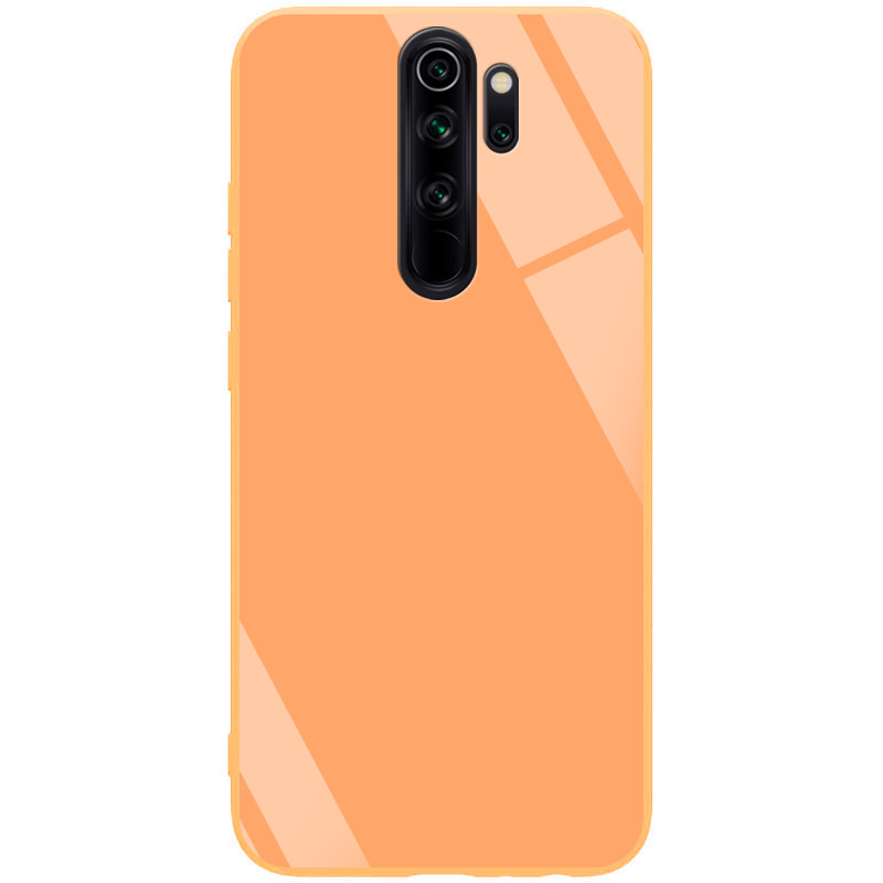 

TPU+Glass чехол GLOSSY для Xiaomi Redmi Note 8 Pro Персиковый / Peach (122701)