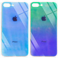 

TPU+Glass чехол Gradient Rainbow с лого для Apple iPhone 8 plus (5.5")