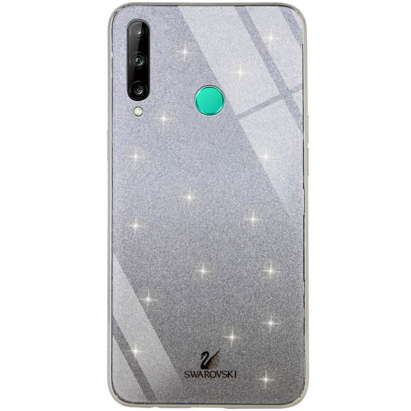 

TPU+Glass чохол Swarovski для Huawei P40 Lite E (Чорний)