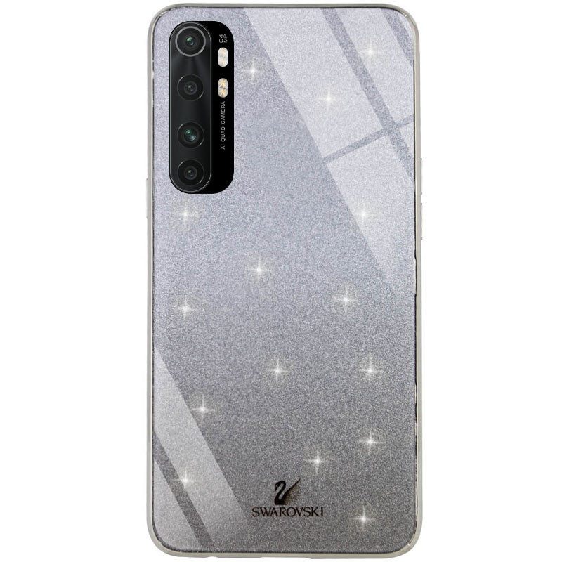 

TPU+Glass чехол Swarovski для Xiaomi Mi Note 10 Lite Черный (135422)