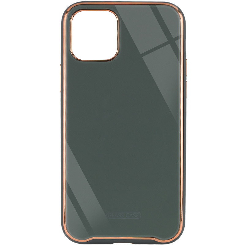 

TPU+Glass чехол Venezia для Apple iPhone 11 (6.1") Зеленый / Pine green (140446)