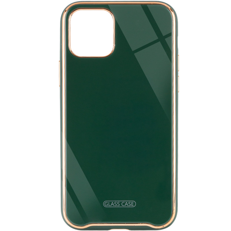 

TPU+Glass чехол Venezia для Apple iPhone 11 Pro (5.8") Зеленый / Dark Green (140455)