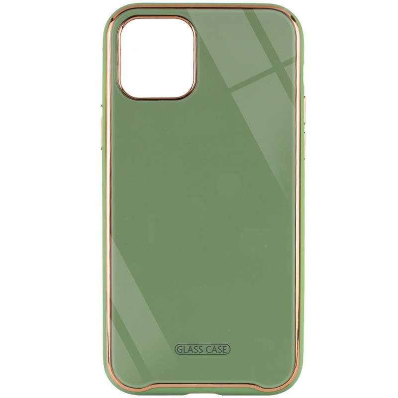 

TPU+Glass чехол Venezia для Apple iPhone 11 Pro Max (6.5") Мятный / Mint (140468)