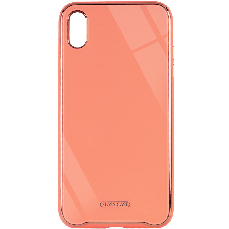 

TPU+Glass чехол Venezia для Apple iPhone X / XS (5.8") Розовый / Flamingo (142776)