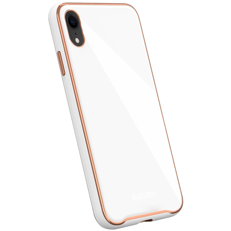 

TPU+Glass чехол Venezia для Apple iPhone XR (6.1") Белый / White (142777)