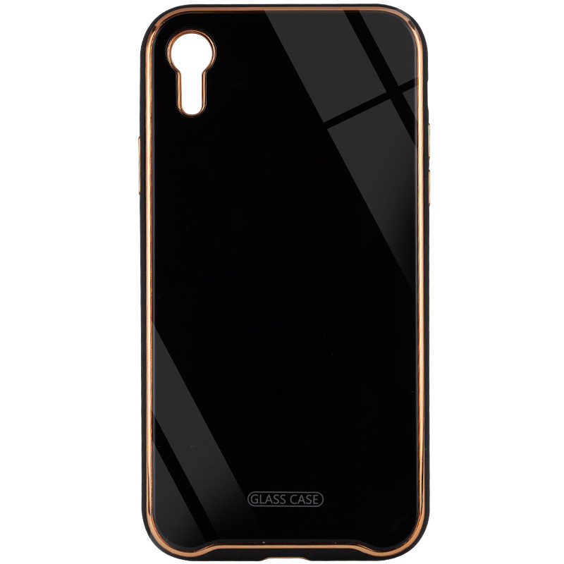 

TPU+Glass чехол Venezia для Apple iPhone XR (6.1") Черный / Black (140481)